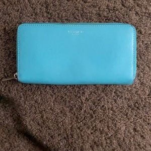 Aqua Blue Coach Wallet